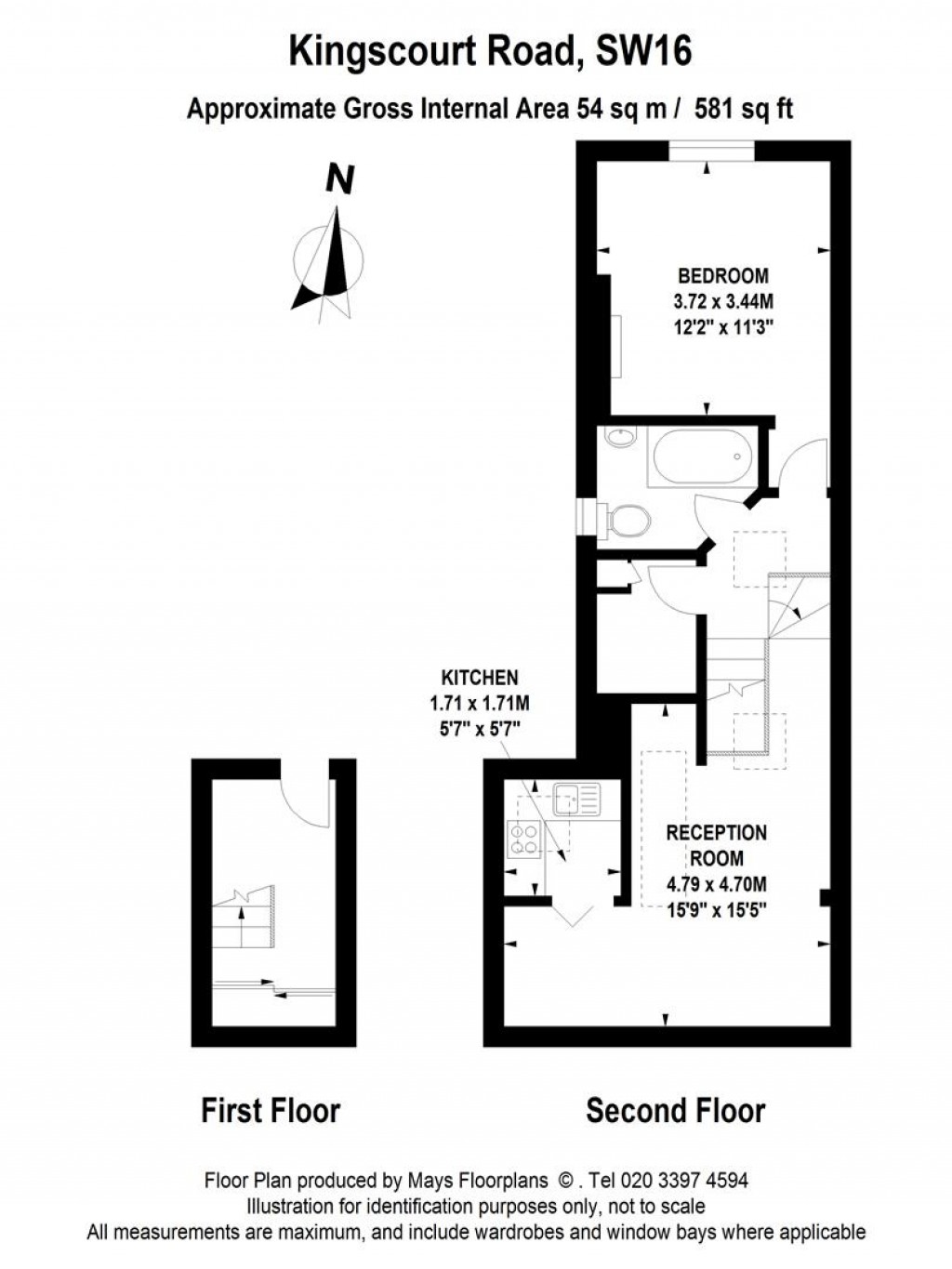 Floorplans For Kingscourt Road, London