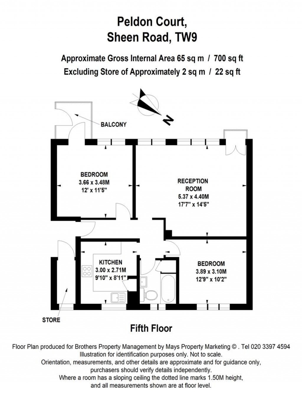 Floorplans For Peldon Court, Sheen Road, Richmond