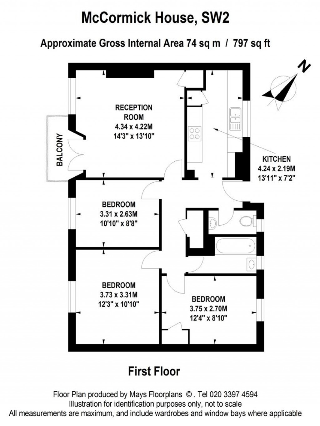 Floorplans For Mccormick House, Tulse Hill, London