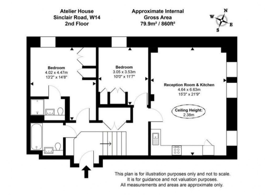 Floorplans For Atelier Apartments, Sinclair Road, London