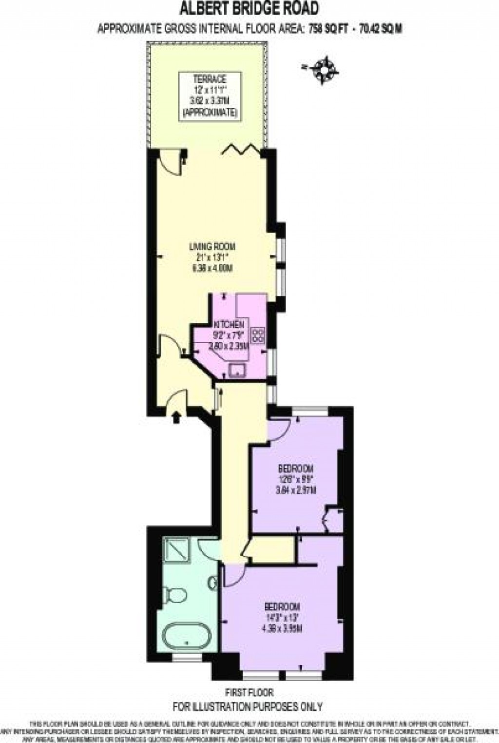 Floorplans For Albert Bridge Road, London