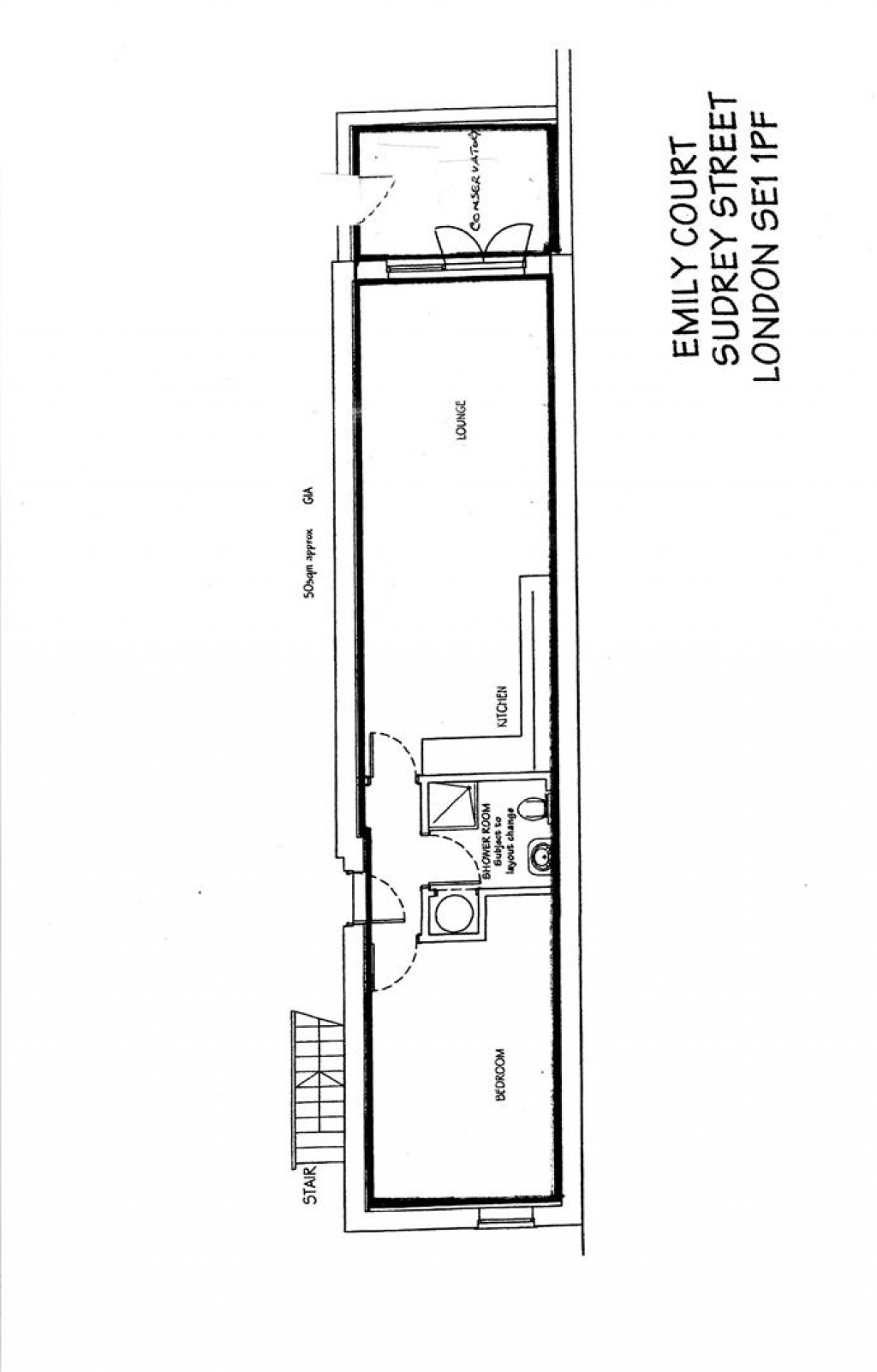 Floorplans For Emily Court, Sudrey Street, London