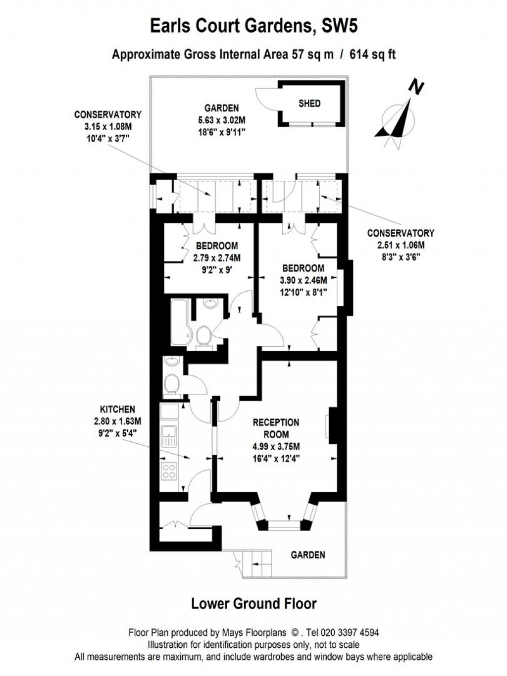 Floorplans For Earls Court Gardens, London