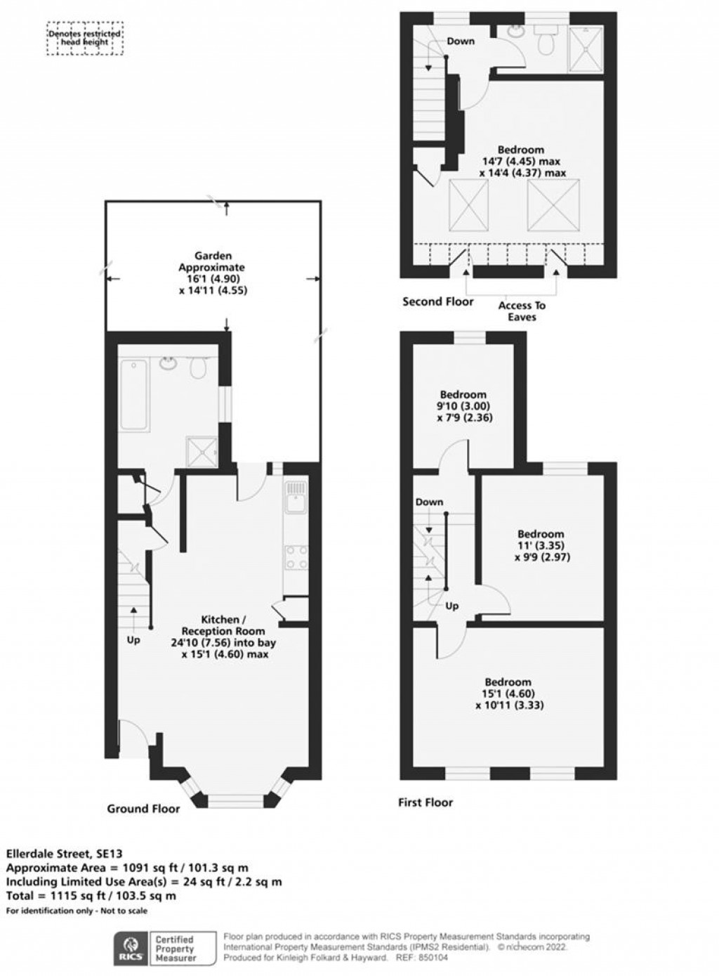 Floorplans For Ellerdale Street, London
