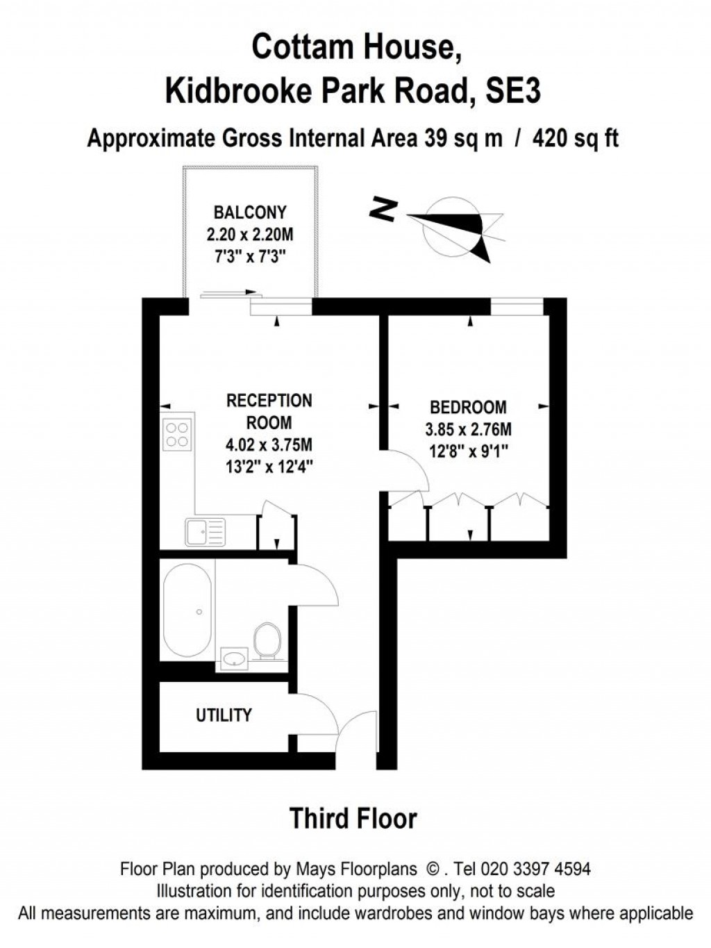 Floorplans For Cottam House, London